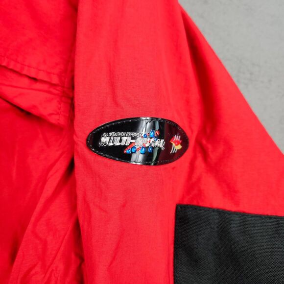 Stearns Jacket Mens M Multi-Guard Rain Parka Coat Red Nylon 8864 Dry Wear - Picture 3 of 13